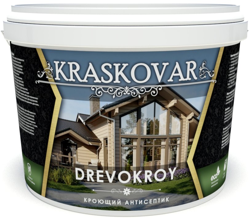 Антисептик кроющий Красковар Drevokroy 7040 Серое небо 0,9л