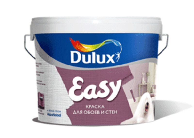 Краска для обоев и стен Dulux Easy BC мат. 2,25 л.